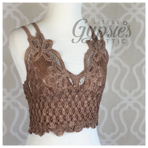 POL Longline Mineral Wash Lace Bralette - Picture 2 of 12